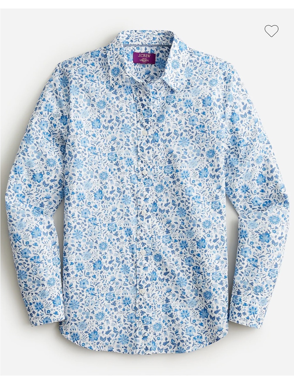 J. Crew x Liberty of London floral print shirt in Grace Emily Bell, size 16